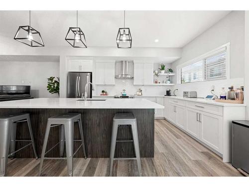 508 Harvest Grove Ne, Calgary, AB - Indoor Photo Showing Kitchen With Upgraded Kitchen