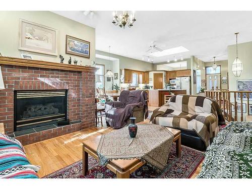 76 Mt Copper Green Se, Calgary, AB - Indoor Photo Showing Living Room With Fireplace