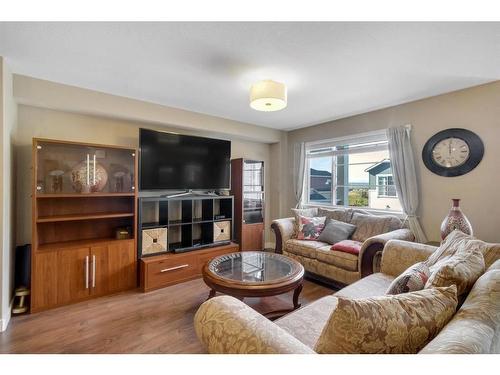 535 Redstone View Ne, Calgary, AB - Indoor Photo Showing Living Room