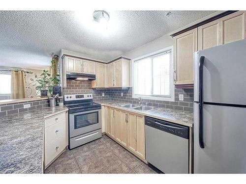 1102-10 Prestwick Bay Se, Calgary, AB - Indoor Photo Showing Kitchen With Double Sink