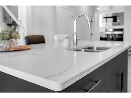 145 Amblefield Terrace Nw, Calgary, AB - Indoor Photo Showing Kitchen With Double Sink