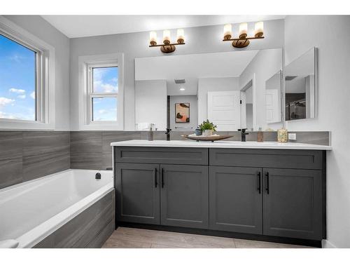 145 Amblefield Terrace Nw, Calgary, AB - Indoor Photo Showing Bathroom