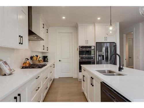 55 Walcrest View Se, Calgary, AB - Indoor Photo Showing Kitchen With Double Sink With Upgraded Kitchen