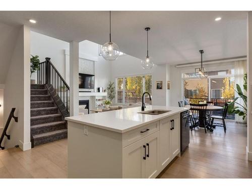 55 Walcrest View Se, Calgary, AB - Indoor Photo Showing Kitchen With Double Sink With Upgraded Kitchen