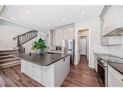 11 West Grove Common Sw, Calgary, AB - Indoor Photo Showing Kitchen With Upgraded Kitchen