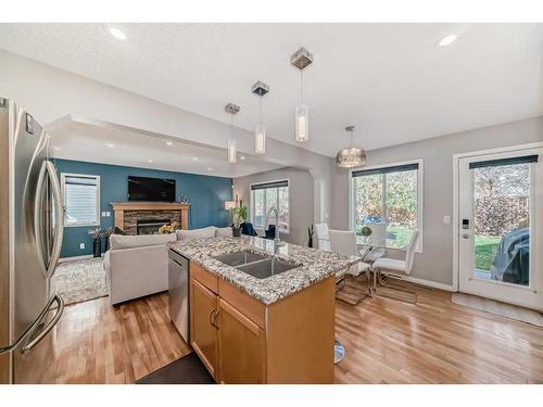 2 Evansbrooke Manor Nw, Calgary, AB - Indoor Photo Showing Kitchen With Stainless Steel Kitchen With Double Sink With Upgraded Kitchen