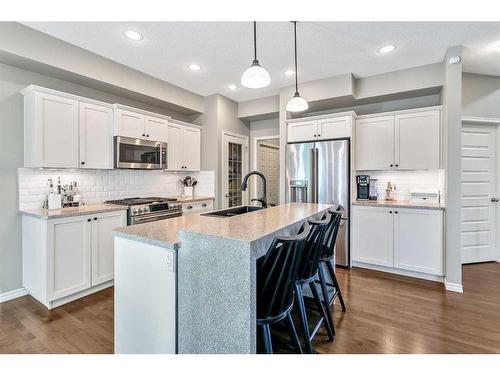 264 Brightonwoods Gardens Se, Calgary, AB - Indoor Photo Showing Kitchen With Upgraded Kitchen