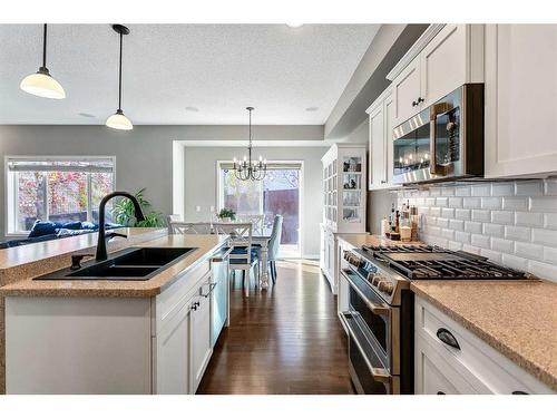 264 Brightonwoods Gardens Se, Calgary, AB - Indoor Photo Showing Kitchen With Double Sink With Upgraded Kitchen