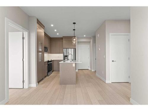 2212-395 Skyview Parkway Ne, Calgary, AB - Indoor Photo Showing Kitchen With Stainless Steel Kitchen