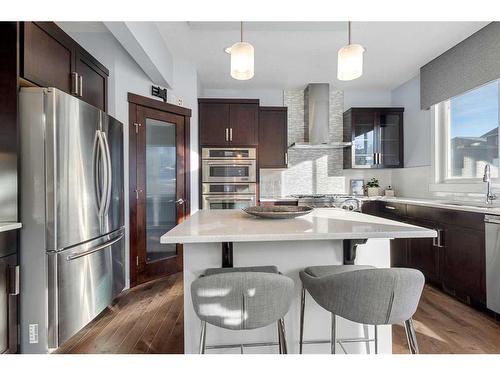 80 Evansridge View Nw, Calgary, AB - Indoor Photo Showing Kitchen With Stainless Steel Kitchen With Upgraded Kitchen