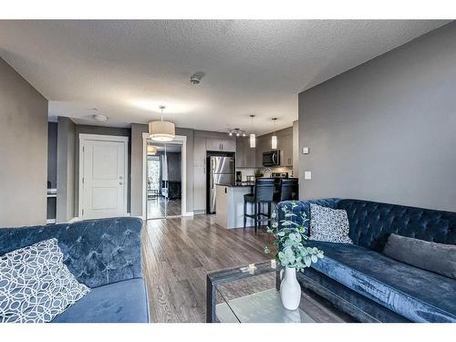 1109-240 Skyview Ranch Road Ne, Calgary, AB - Indoor Photo Showing Living Room