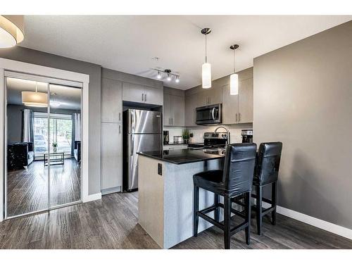 1109-240 Skyview Ranch Road Ne, Calgary, AB - Indoor Photo Showing Kitchen With Stainless Steel Kitchen