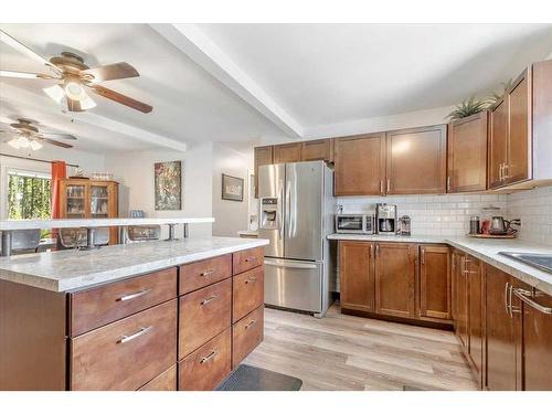 71067 Township Road 38-0, Rural Clearwater County, AB - Indoor Photo Showing Kitchen With Stainless Steel Kitchen