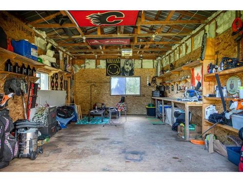 71067 Township Road 38-0, Rural Clearwater County, AB - Indoor Photo Showing Garage