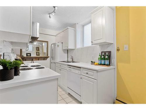 101-836 4 Avenue Nw, Calgary, AB - Indoor Photo Showing Kitchen With Double Sink