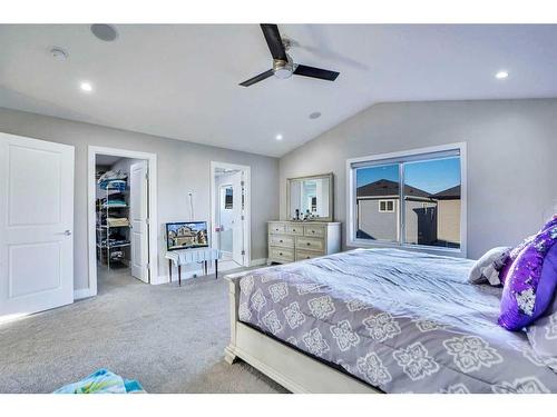 208 Bayview Street Sw, Airdrie, AB - Indoor Photo Showing Bedroom