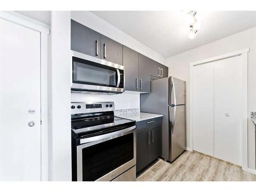 4211-4641 128 Avenue Ne, Calgary, AB - Indoor Photo Showing Kitchen With Stainless Steel Kitchen