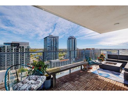 1605-510 6 Avenue Se, Calgary, AB - Outdoor With Deck Patio Veranda With View With Exterior