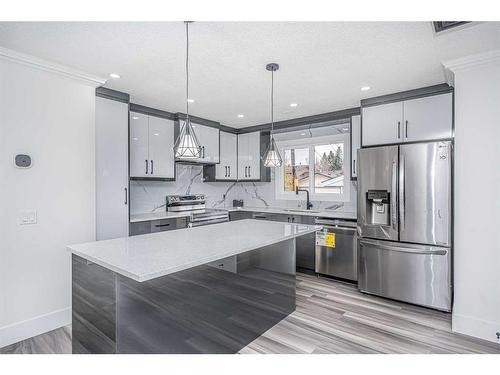 5224 26 Avenue Ne, Calgary, AB - Indoor Photo Showing Kitchen With Stainless Steel Kitchen With Upgraded Kitchen