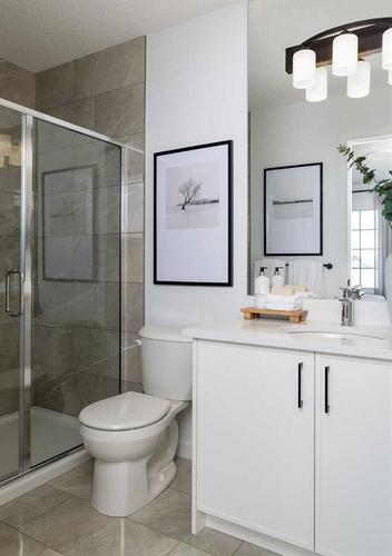 221 Heirloom Way Se, Calgary, AB - Indoor Photo Showing Bathroom