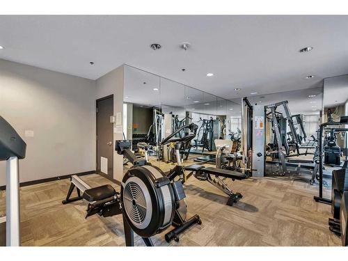 902-650 10 Street Sw, Calgary, AB - Indoor Photo Showing Gym Room