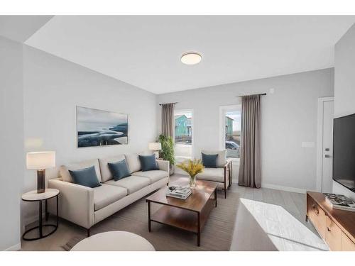 588 Dawson Drive, Chestermere, AB - Indoor Photo Showing Living Room