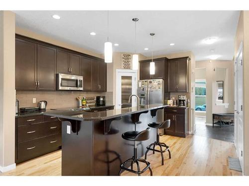 187 Evansridge Circle Nw, Calgary, AB - Indoor Photo Showing Kitchen With Stainless Steel Kitchen With Upgraded Kitchen