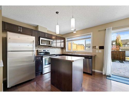 46 Elgin Meadows Gardens Se, Calgary, AB - Indoor Photo Showing Kitchen With Stainless Steel Kitchen With Upgraded Kitchen