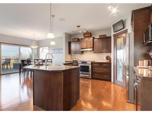 93 Brightonwoods Gardens Se, Calgary, AB - Indoor Photo Showing Kitchen With Stainless Steel Kitchen With Upgraded Kitchen