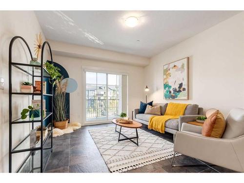 3314-99 Copperstone Park Se, Calgary, AB - Indoor Photo Showing Living Room