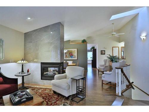 223 Hamptons Park Nw, Calgary, AB - Indoor With Fireplace