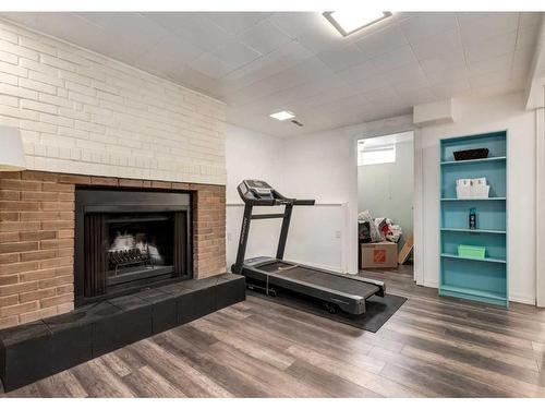 1012 Rundlecairn Way Ne, Calgary, AB - Indoor With Fireplace