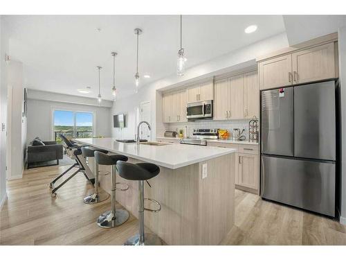 2306-42 Cranbrook Gardens Se, Calgary, AB - Indoor Photo Showing Kitchen With Upgraded Kitchen