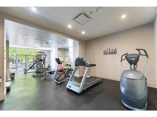 802-1110 11 Street Sw, Calgary, AB - Indoor Photo Showing Gym Room