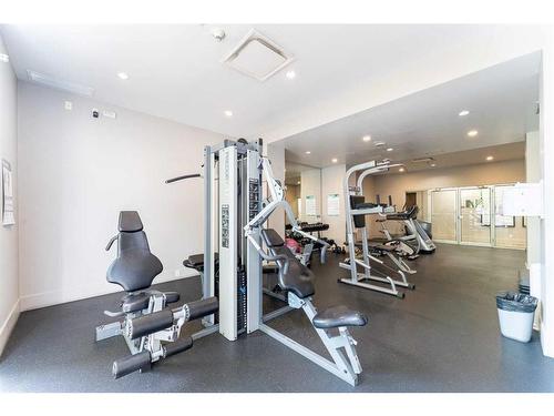 802-1110 11 Street Sw, Calgary, AB - Indoor Photo Showing Gym Room