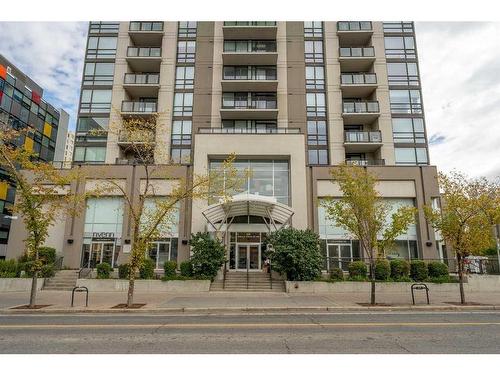 802-1110 11 Street Sw, Calgary, AB - Outdoor With Balcony With Facade