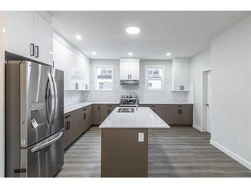 119 Corner Meadows Square Ne, Calgary, AB - Indoor Photo Showing Kitchen With Stainless Steel Kitchen With Double Sink With Upgraded Kitchen