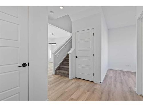 669 Lambeau Link Se, Airdrie, AB - Indoor Photo Showing Kitchen With Double Sink