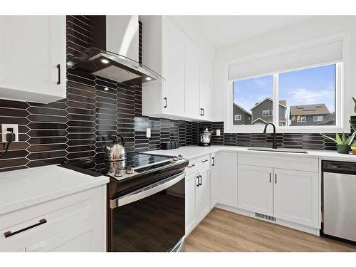 36 Heirloom Crescent Se, Calgary, AB - Indoor Photo Showing Kitchen