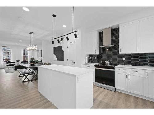 36 Heirloom Crescent Se, Calgary, AB - Indoor Photo Showing Kitchen With Upgraded Kitchen