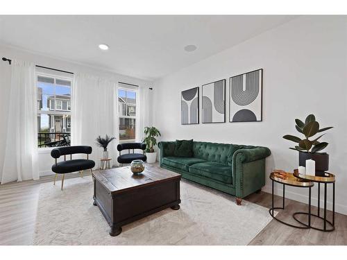 36 Heirloom Crescent Se, Calgary, AB - Indoor Photo Showing Living Room