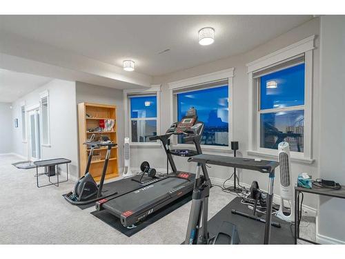 27 Corral View, Rural Rocky View County, AB - Indoor Photo Showing Gym Room