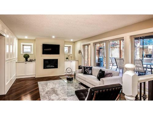 1131 Edgemont Road Nw, Calgary, AB - Indoor Photo Showing Living Room With Fireplace