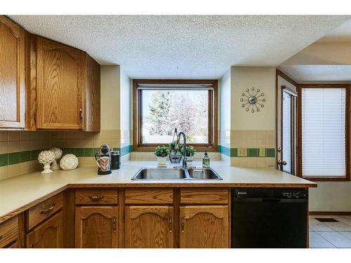 56 Woodford Close Sw, Calgary, AB - Indoor Photo Showing Kitchen With Double Sink