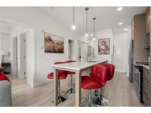 2221-76 Cornerstone Passage Ne, Calgary, AB - Indoor Photo Showing Kitchen With Upgraded Kitchen