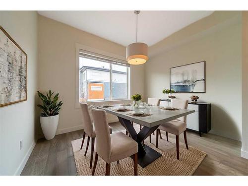 27-111 Rainbow Falls Gate, Chestermere, AB - Indoor Photo Showing Dining Room