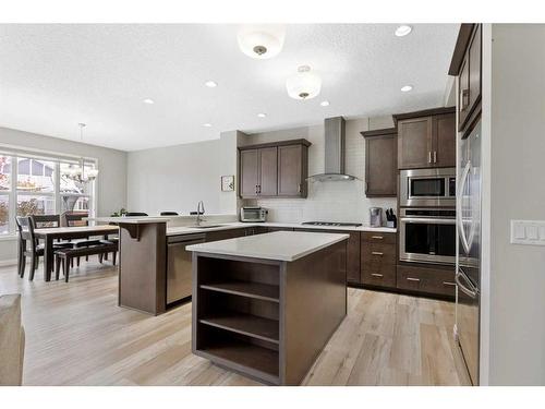 26 Marquis Heights Se, Calgary, AB - Indoor Photo Showing Kitchen With Stainless Steel Kitchen With Upgraded Kitchen