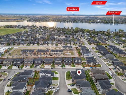 205 Kinniburgh Cove, Chestermere, AB - Outdoor With Body Of Water With View