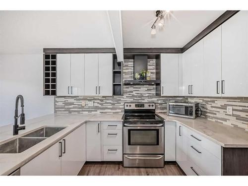 15 Coventry Circle Ne, Calgary, AB - Indoor Photo Showing Kitchen With Double Sink With Upgraded Kitchen