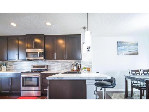 468 Copperpond Boulevard Se, Calgary, AB - Indoor Photo Showing Kitchen With Upgraded Kitchen